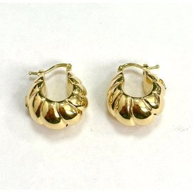 PENDIENTES ARO ORO AMARILLO LISA GALLON                               