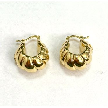 PENDIENTES ARO ORO AMARILLO LISA GALLON                               