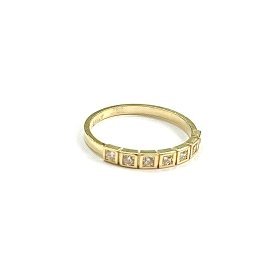 SORTIJA ORO AMARILLO PIEDRA CUADRADOS                                 