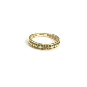SORTIJA ORO AMARILLO PIEDRA VERDE                                     