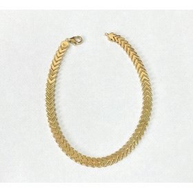 PULSERA SRA. ORO AMARILLO ESPIGA                                      
