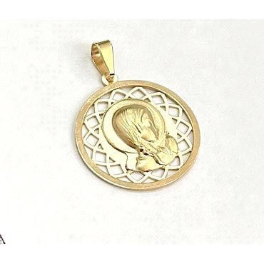 MEDALLAS ORO AMARILLO VIRGEN NIÑA                                     