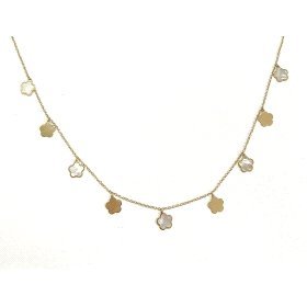 GARGANTILLA ORO AMARILLO PIEDRA NACAR                                 
