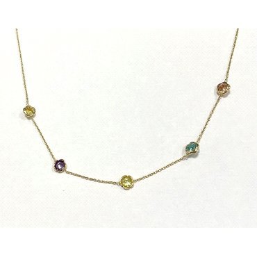 GARGANTILLA ORO AMARILLO PIEDRA                                       