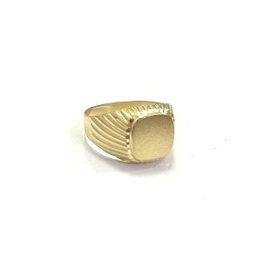 SELLO CABALLERO ORO AMARILLO SEMI HUECO 11X11                         