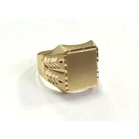 SELLO CABALLERO ORO AMARILLO SEMI HUECO                               