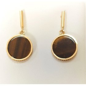 PENDIENTES ORO AMARILLO PIEDRA                                        