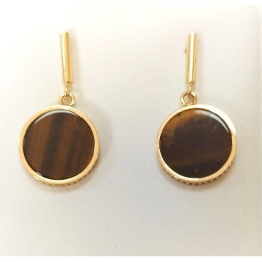 PENDIENTES ORO AMARILLO PIEDRA                                        