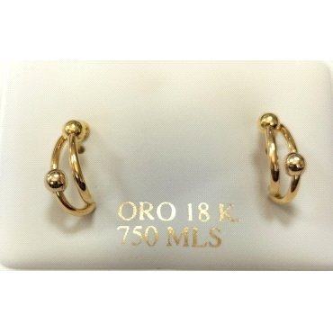 PENDIENTES ORO AMARILLO                                               