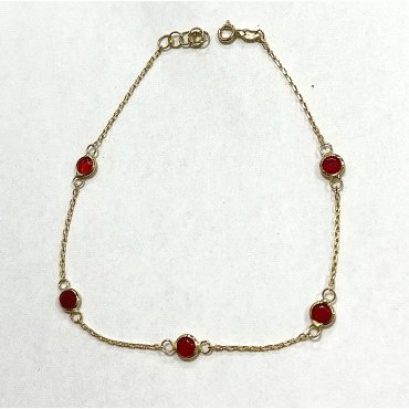 PULSERA SRA. ORO AMARILLO PIEDRA BOCEL                                