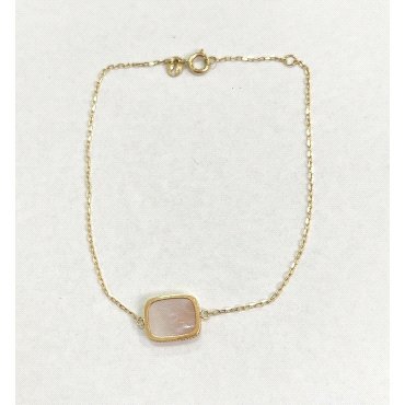 PULSERA SRA. ORO AMARILLO PIEDRA ANTIC                                