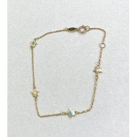 PULSERA SRA. ORO AMARILLO PIEDRA ESTRELLA                             
