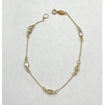 PULSERAS NIÑA AMARILLO COMUNION PIEDRA                                