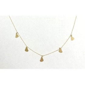 GARGANTILLA ORO AMARILLO CORAZONES                                    