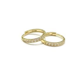 PENDIENTES ARO ORO AMARILLO PIEDRA                                    