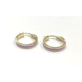 PENDIENTES ARO ORO AMARILLO LISA COLOR                                