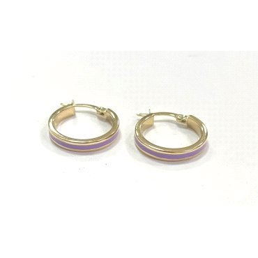 PENDIENTES ARO ORO AMARILLO LISA COLOR                                