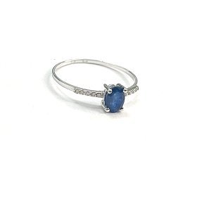 SORTIJA ORO BLANCO BRILLANTES                                         