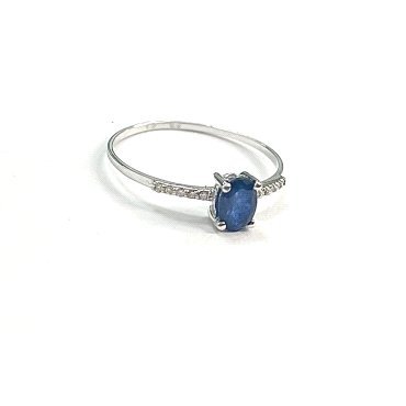 SORTIJA ORO BLANCO BRILLANTES                                         