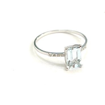 SORTIJA ORO BLANCO BRILLANTES                                         