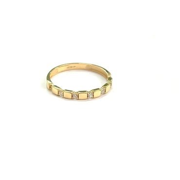 SORTIJA ORO AMARILLO PIEDRA CUADRADOS                                 