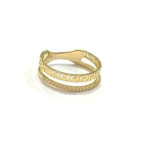 SORTIJA ORO AMARILLO PIEDRA GRECA                                     