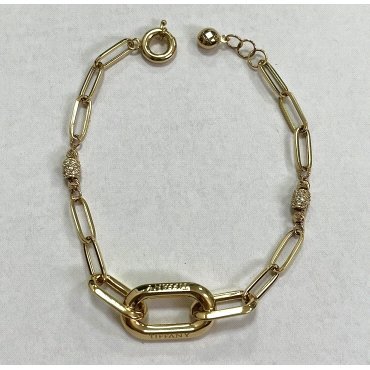 PULSERA SRA. ORO AMARILLO ITALIANO PIEDRA                             