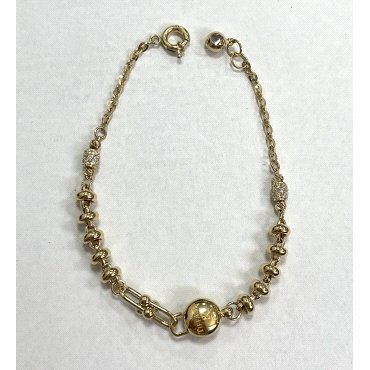 PULSERA SRA. ORO AMARILLO ITALIANO PIEDRA                             