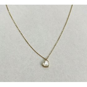 GARGANTILLA ORO AMARILLO PIEDRA CORAZON                               