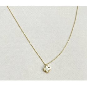 GARGANTILLA ORO AMARILLO PIEDRA NACAR                                 