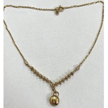 GARGANTILLA ORO AMARILLO ITALIANO PIEDRA                              