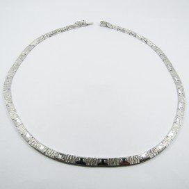 GARGANTILLA ORO BLANCO ITALIANA LISA