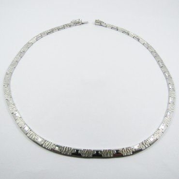 GARGANTILLA ORO BLANCO ITALIANA LISA