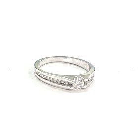 SORTIJA ORO BLANCO PIEDRA                                             