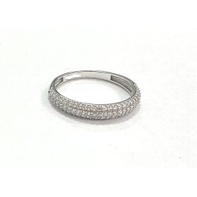 SORTIJA ORO BLANCO PIEDRA                                             