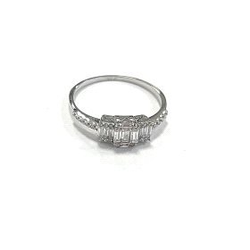 SORTIJA ORO BLANCO PIEDRA                                             