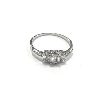 SORTIJA ORO BLANCO PIEDRA                                             