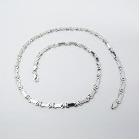 GARGANTILLA ORO BLANCO ITALIANA LISA