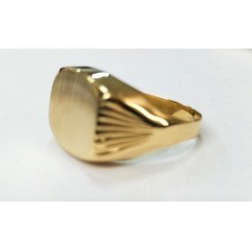 SELLO CABALLERO ORO AMARILLO SEMI HUECO                               