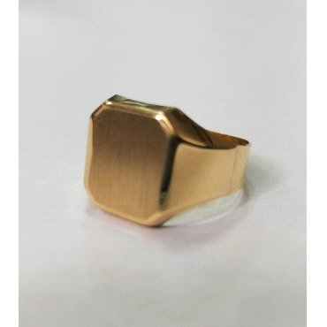 SELLO CABALLERO ORO AMARILLO SEMI HUECO                               