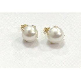 PENDIENTES ORO AMARILLO PERLA                                         