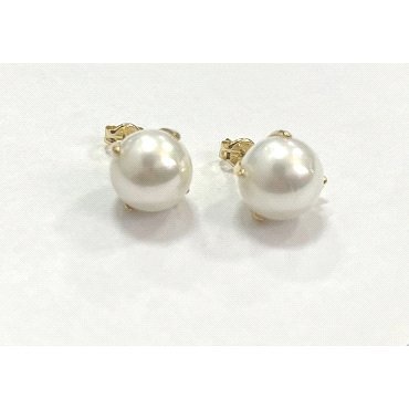 PENDIENTES ORO AMARILLO PERLA                                         