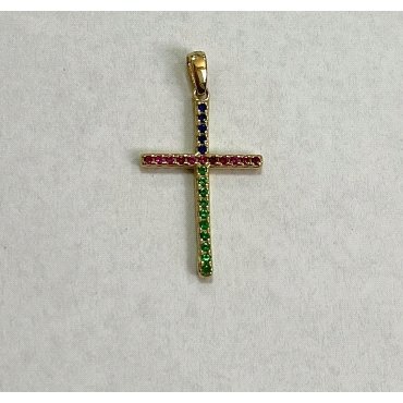 CRUZ ORO AMARILLO PIEDRA                                              