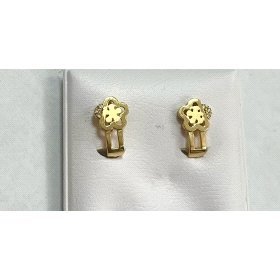 PENDIENTES ORO AMARILLO BRILLANTES                                    