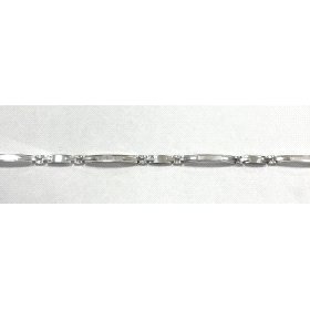 PULSERA SRA. ORO BLANCO ITALIANA LISA                                 