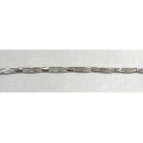 PULSERA SRA. ORO BLANCO ITALIANA LISA                                 