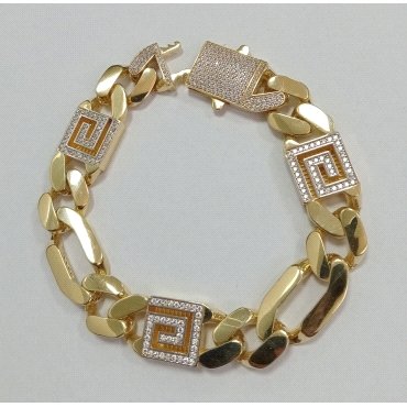 PULSERA SRA. ORO BICOLOR PIEDRA                                       