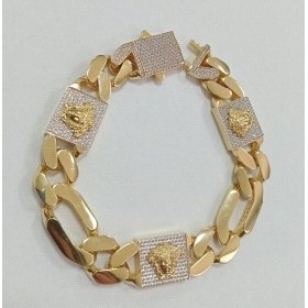 PULSERA SRA. ORO BICOLOR PIEDRA VERSACE                               