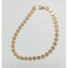 PULSERA SRA. ORO AMARILLO FLORES                                      