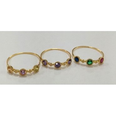 SORTIJA ORO AMARILLO PIEDRA                                           